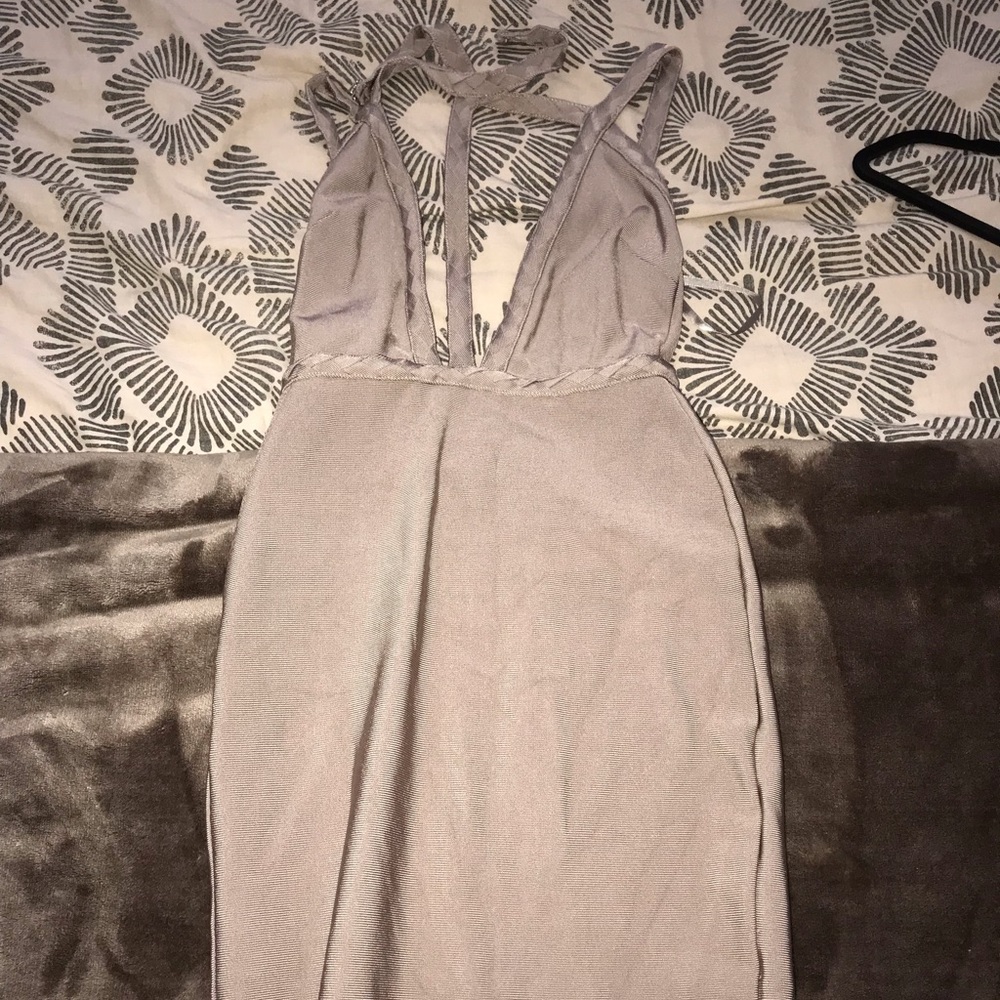 Missguided Bodycon Halter Strappy Dress